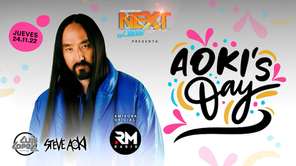 Steve Aoki celebrará el AOKIS DAY en España y se retransmitirá en RM Radio